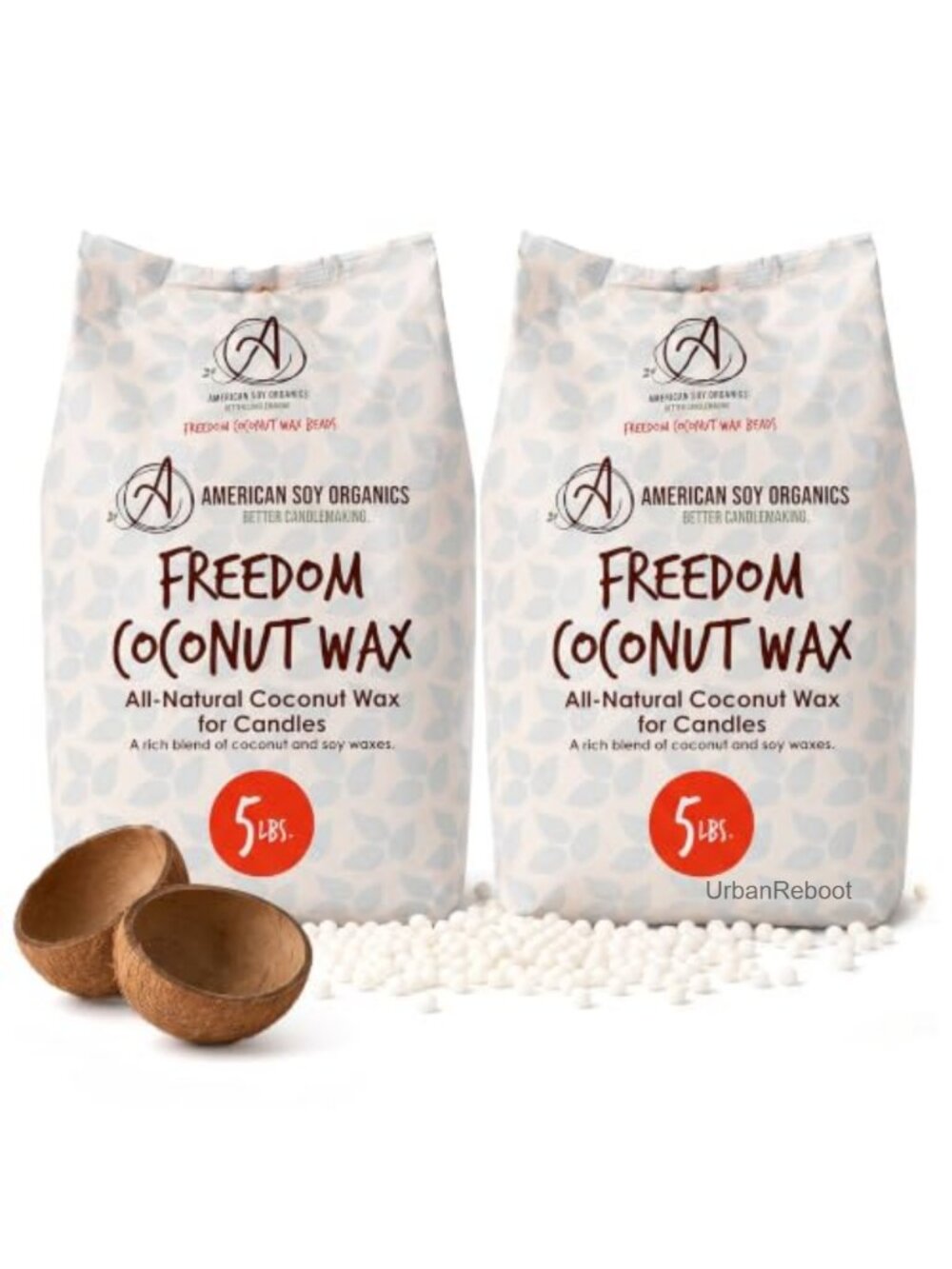 Coconut Soy Wax Beads for Candle Making, 10 lbs, Natural Paraffin-Free
